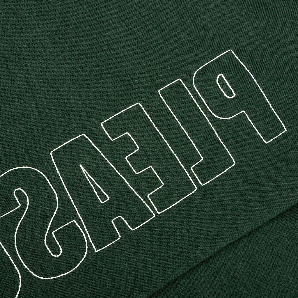 Outline Heavyweight T-Shirt - Forest Green - Image 4