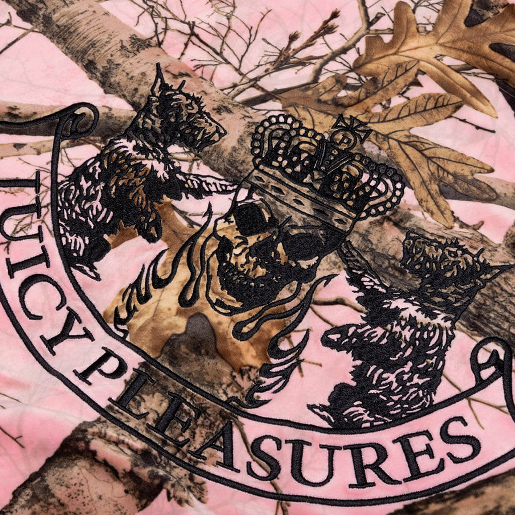 Pleasures x Juicy Couture Realtree Velour Hoodie - Pink Edge - Image 3