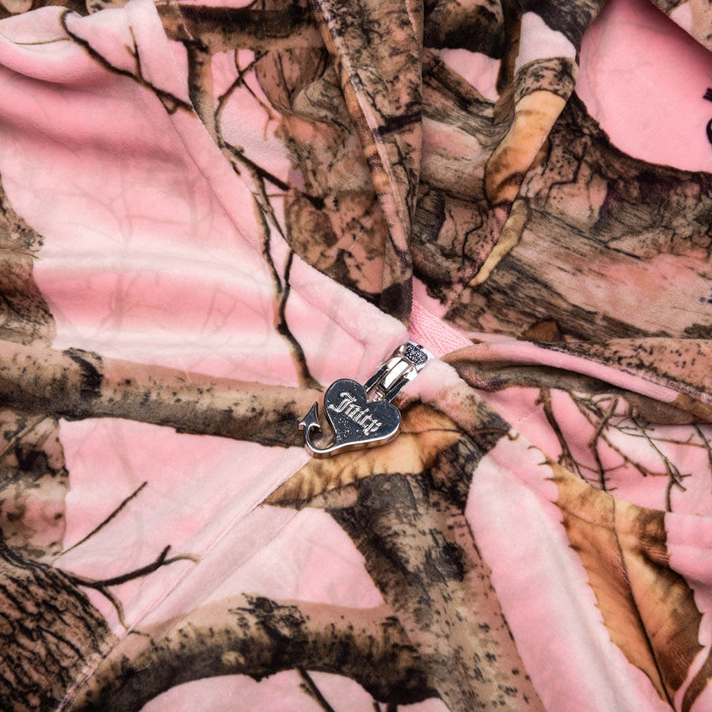 Pleasures x Juicy Couture Realtree Velour Hoodie - Pink Edge - Image 5