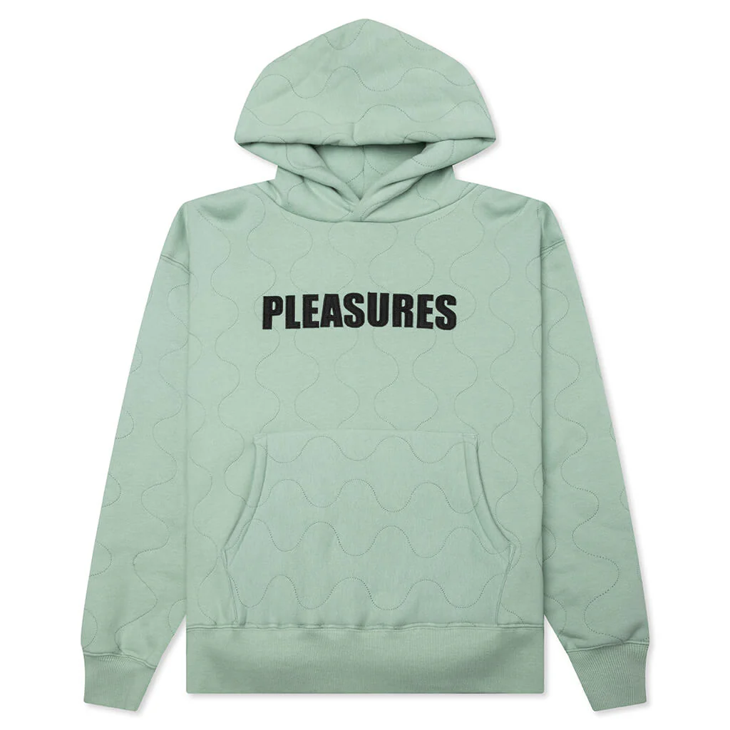 Wave Quilted Hoodie - Matcha