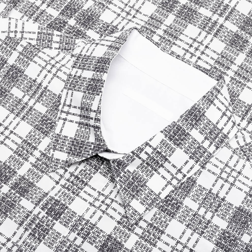 Plaid Logo Shirt - White - Image 3
