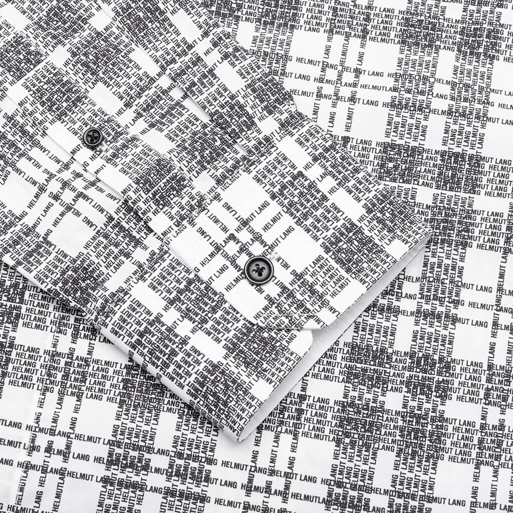 Plaid Logo Shirt - White - Image 5