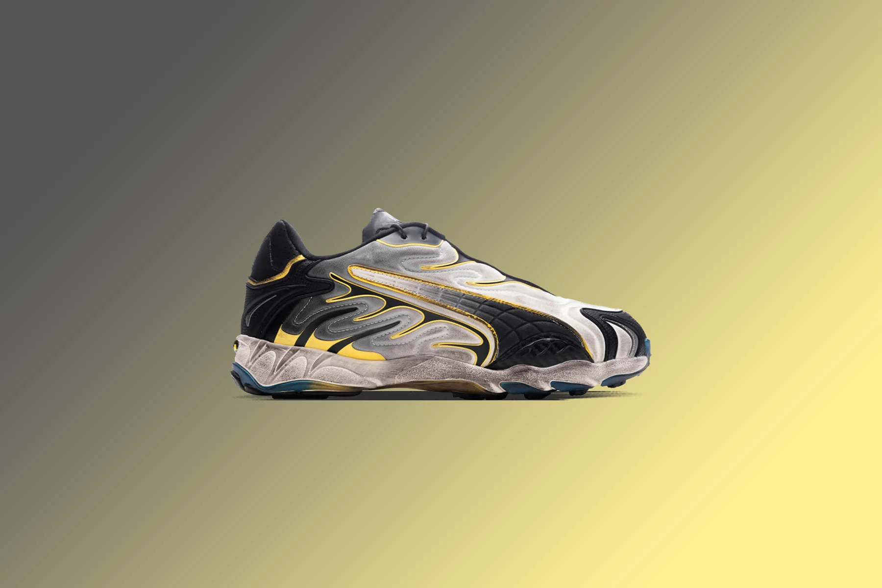 Puma X A$AP Rocky Inhale Distressed Neop - Warm White/Puma Black/Pele Yellow - Image 5