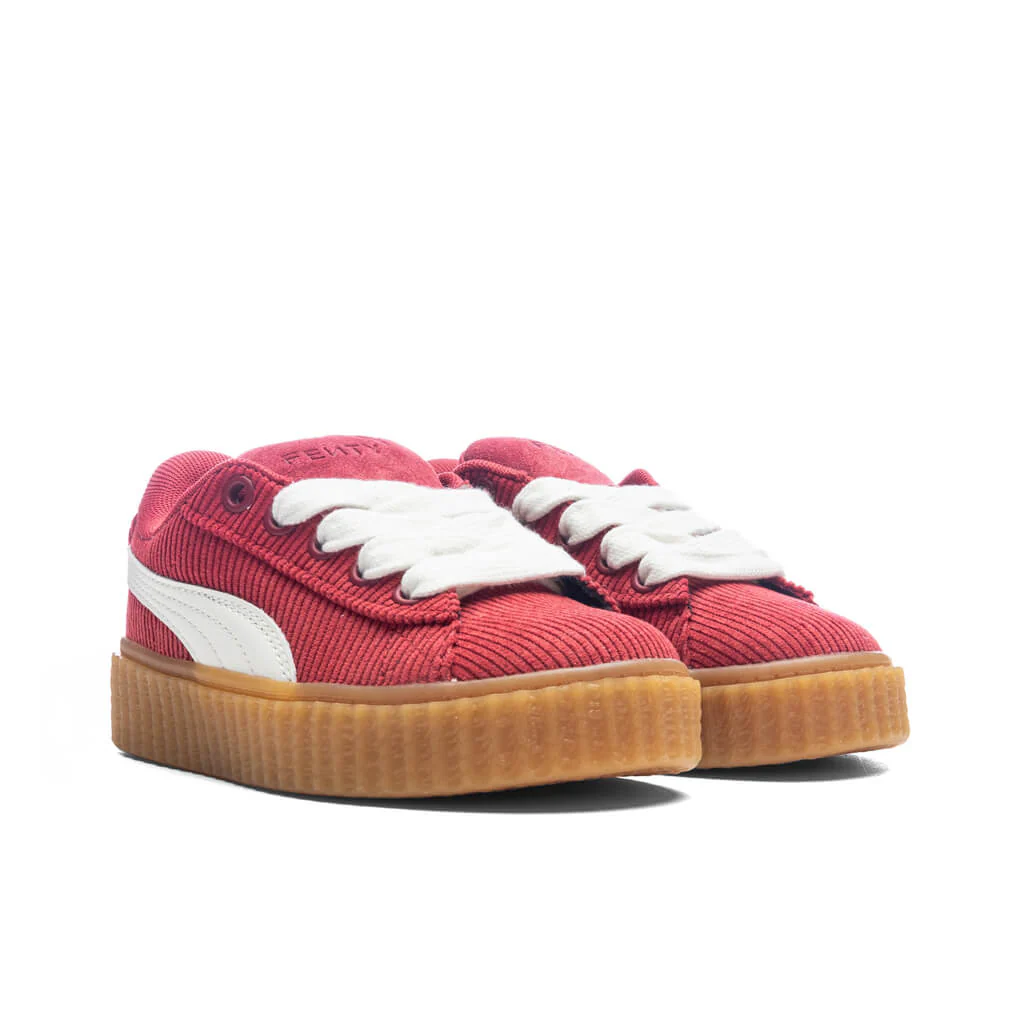 Puma x Fenty Creeper Phatty Corduroy (PS) - Club Red/Warm White/Gum - Image 2