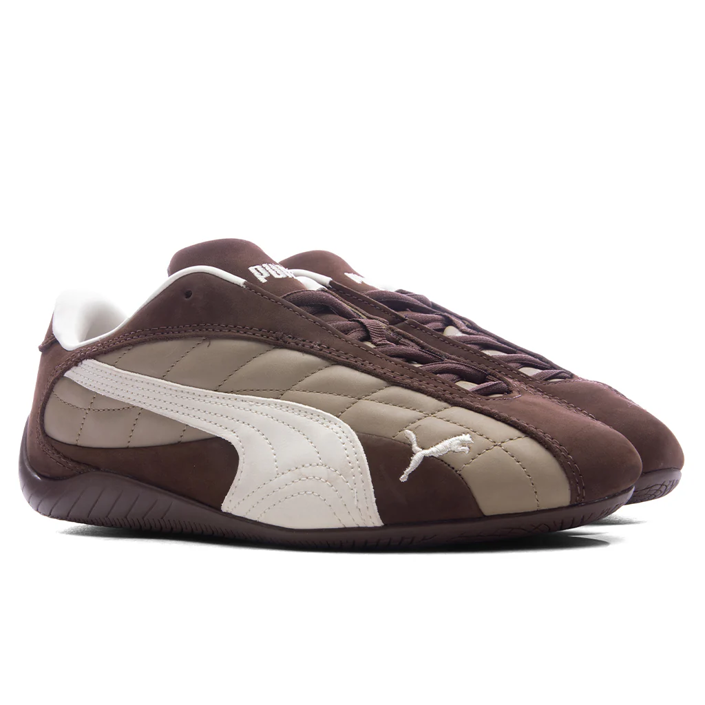 Speedcat Plus Quilted - Espresso Brown/Warm White - Image 2