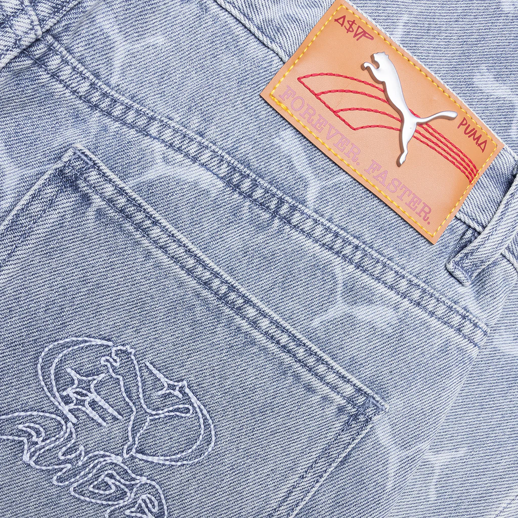 Puma x A$AP Rocky Laser Monogram Denim - Faded Denim - Image 3