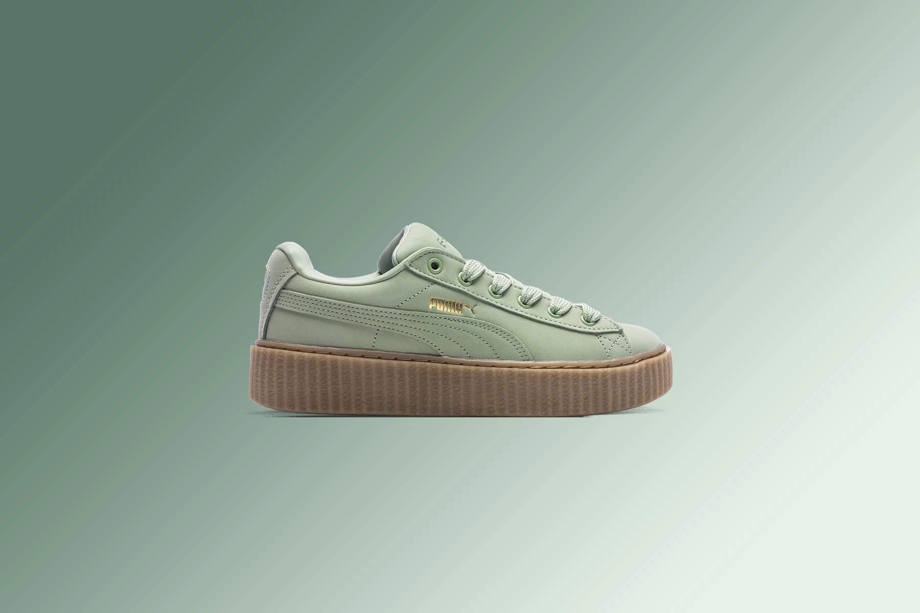 Puma x Fenty Women's Creeper Phatty Nubuck - Green Fog - Image 5