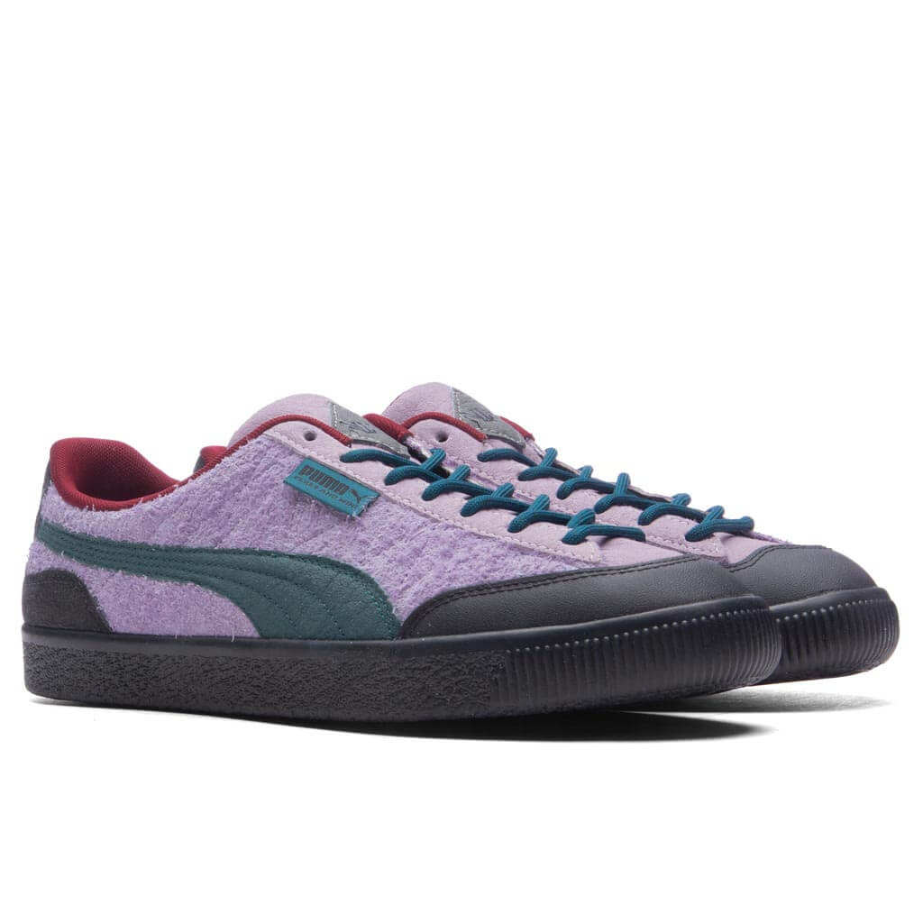 Puma x P.A.M. Clyde - Lavender Shock/Ocean Tropic - Image 2