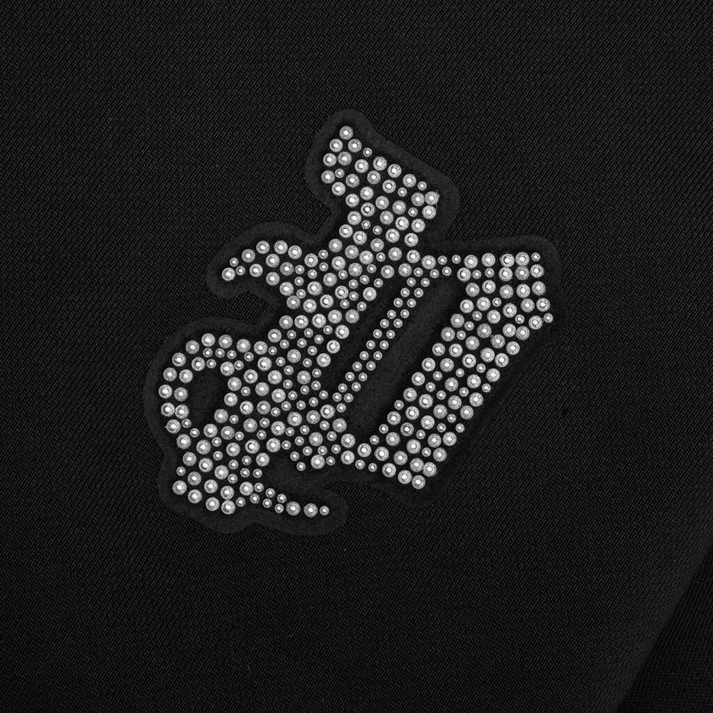 Heavyweight Fleece Oversized Hoodie - Black - Image 3