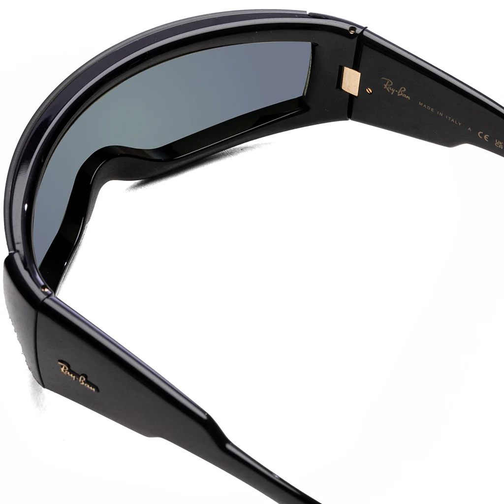 Ray-Ban x A$AP Rocky Ultra Wrap 002 - Black/Green Mirror Silver - Image 3