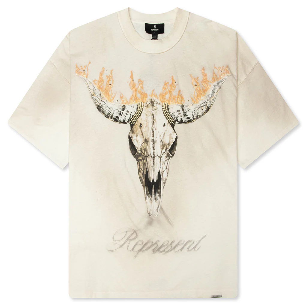 British Cowboys T-Shirt - Washed Ecru