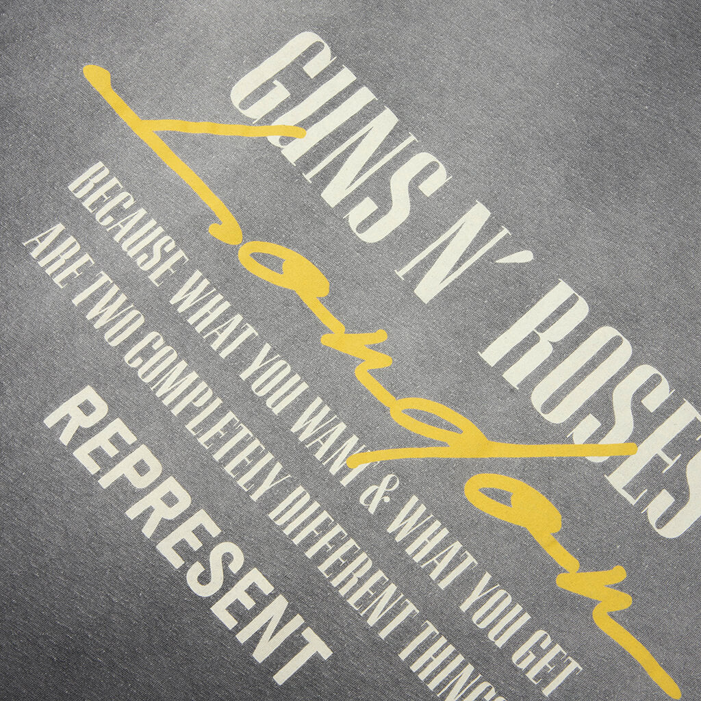 Represent x Guns N' Roses Cross T-Shirt - Stained Black - Image 4