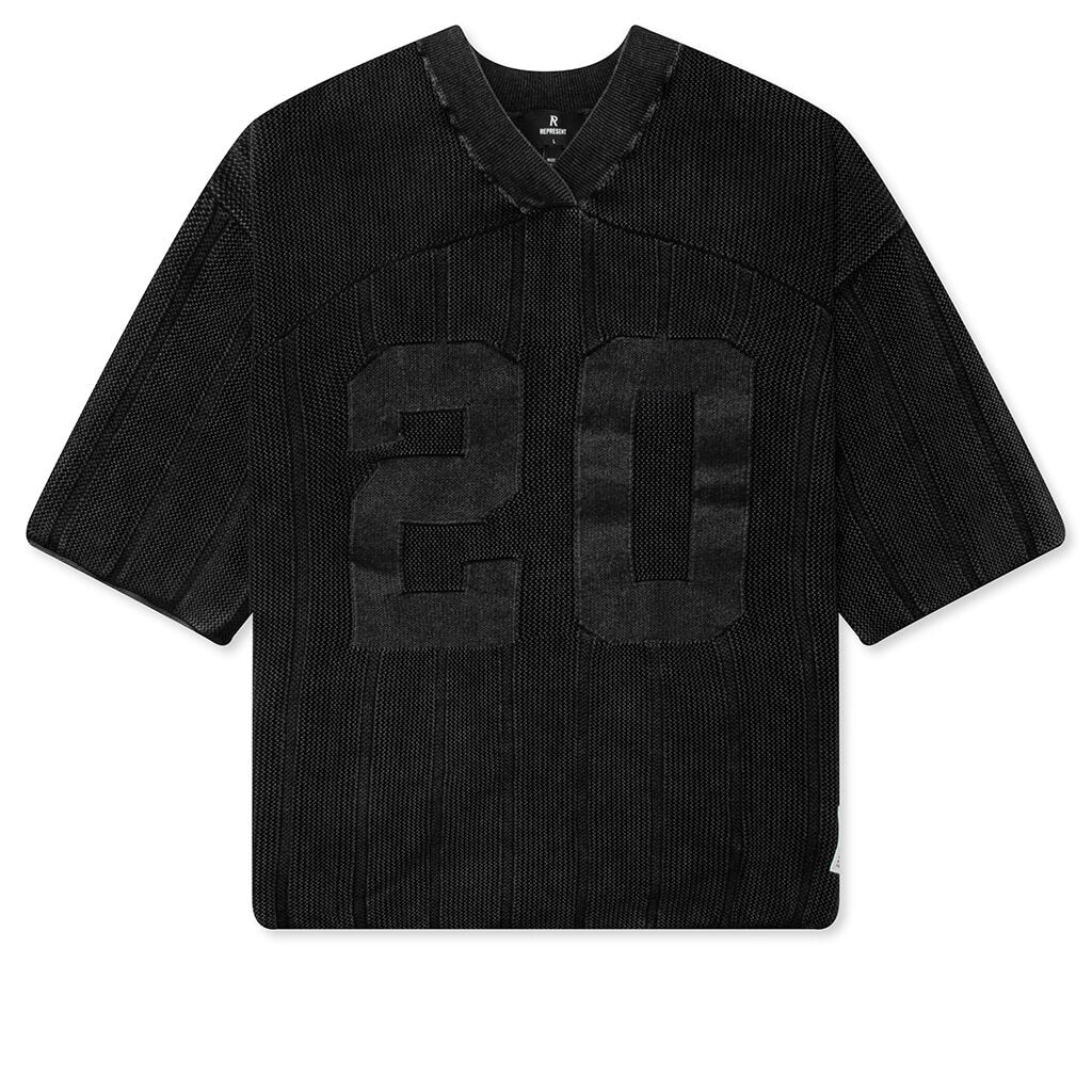 Knitted Varsity Jersey - Vintage Grey