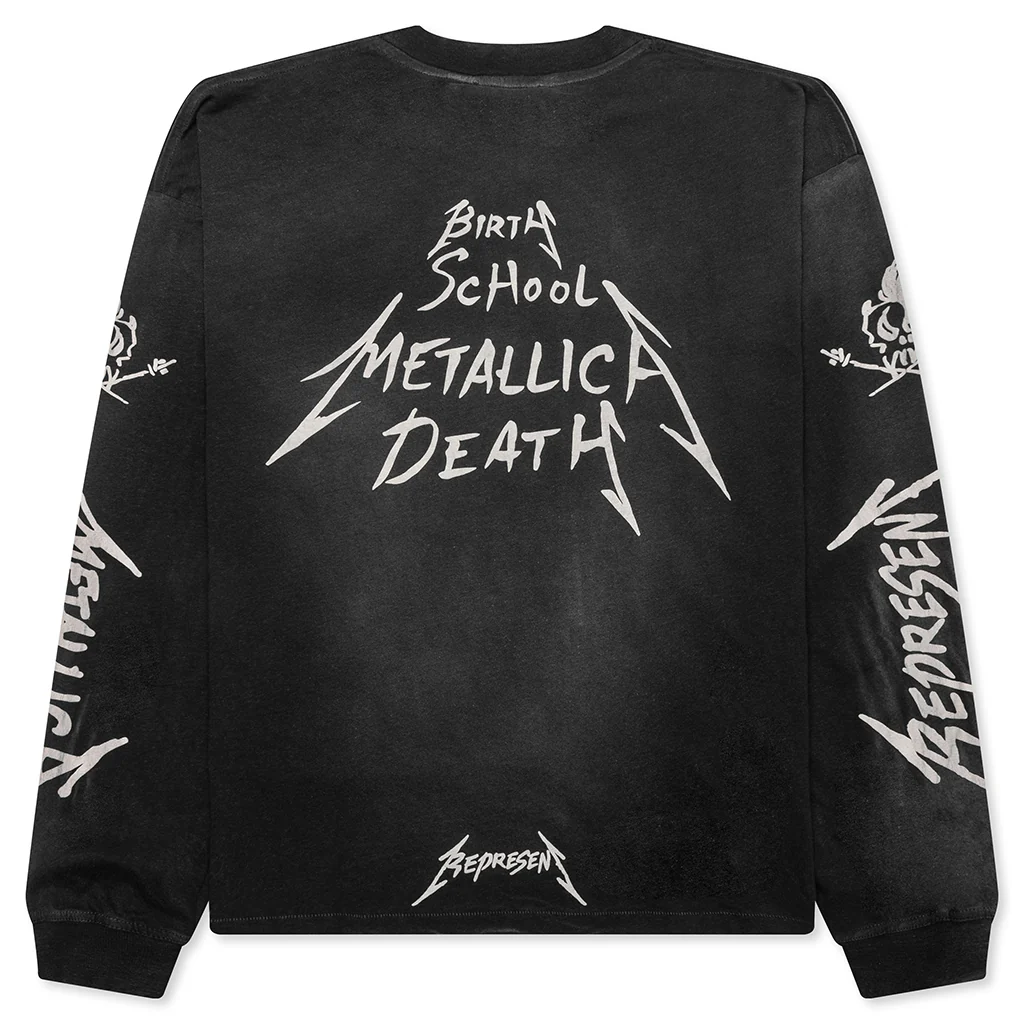 Metallica Garage Inc L/S T-Shirt - Stained Black - Image 2