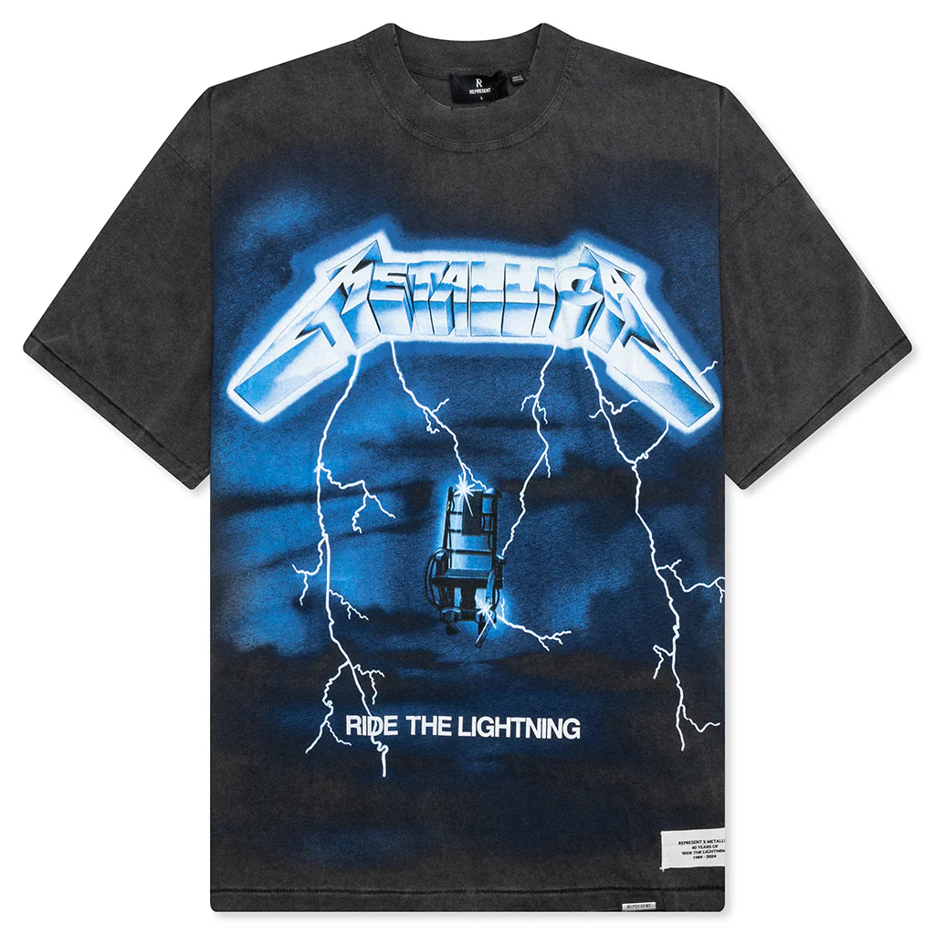 Metallica Ride The Lightning S/S T-Shirt - Vintage Grey