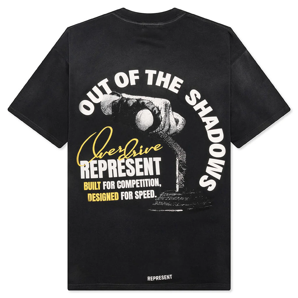 Out Of The Shadows T-Shirt - Stained Black - Image 2