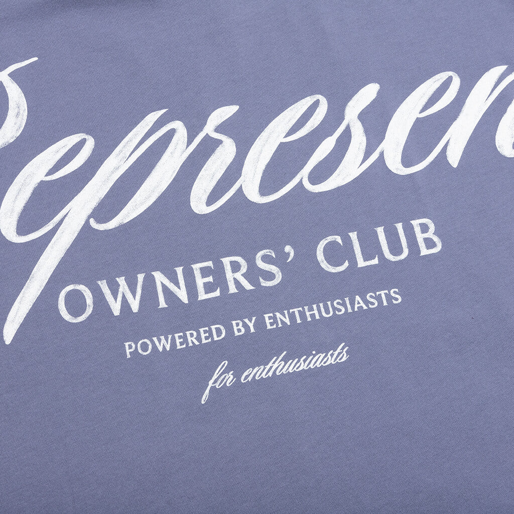 Owners Club Script T-Shirt - Dusty Blue - Image 3
