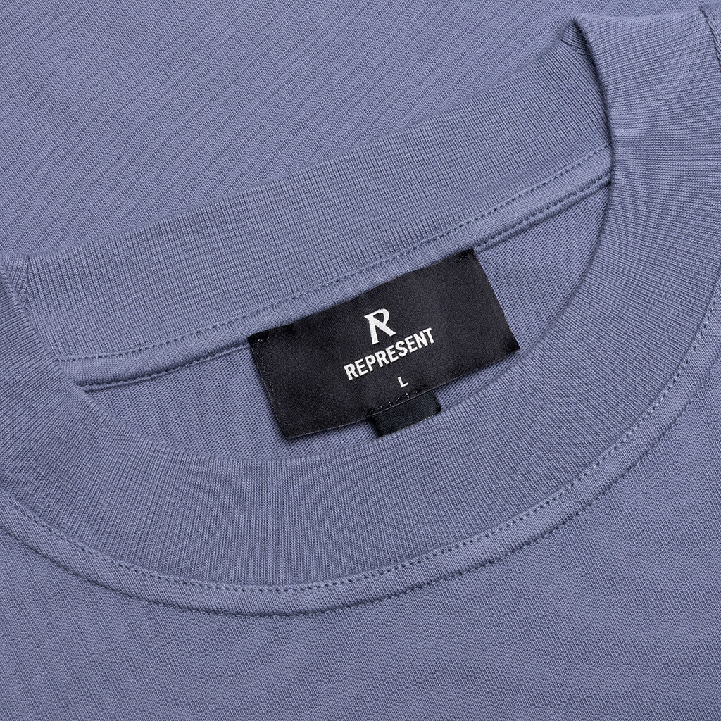 Owners Club Script T-Shirt - Dusty Blue - Image 5