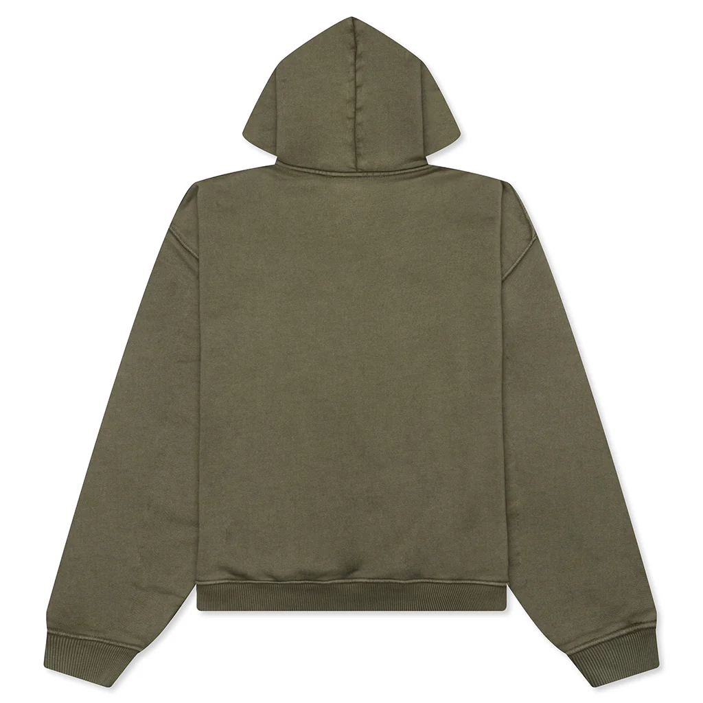 Rep Reverse Applique Hoodie - Vintage Khaki - Image 2