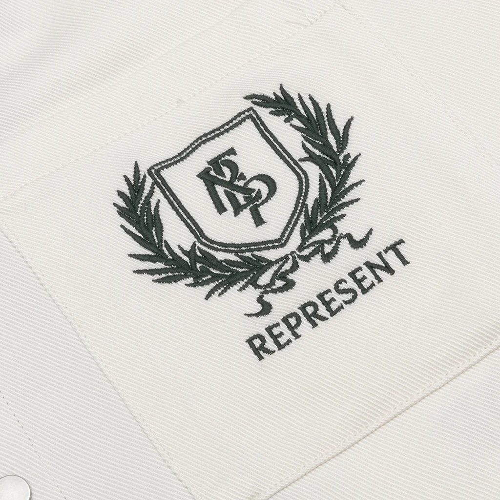 Represent Crest Shirt - Antique White - Image 3