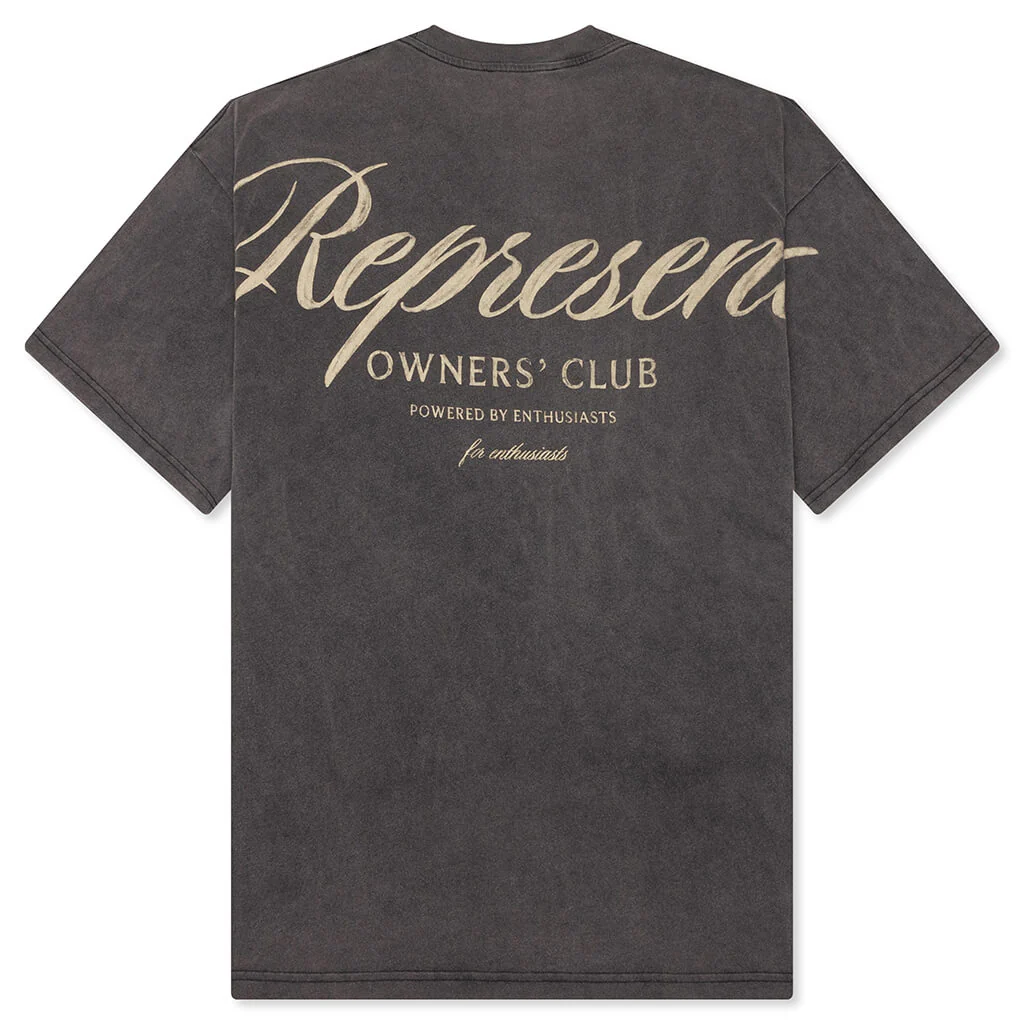 Owners Club Script T-Shirt - Vintage Grey - Image 2