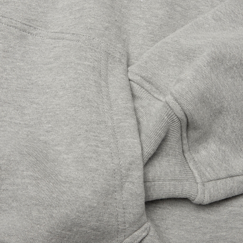 Rhude Athletic Hoodie - Heather Grey/White - Image 4