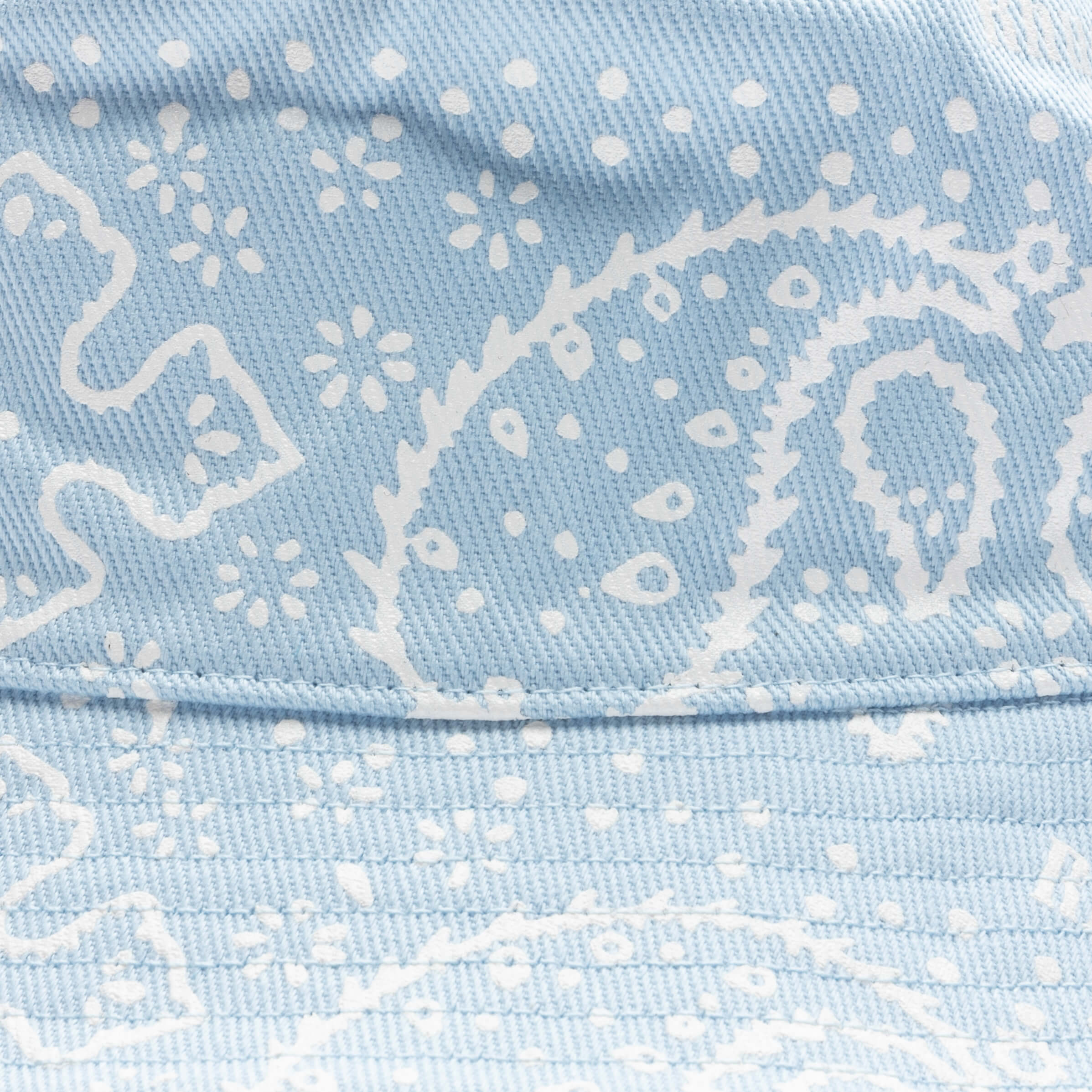 Bandana Canvas Bucket Hat - Blue/White - Image 3