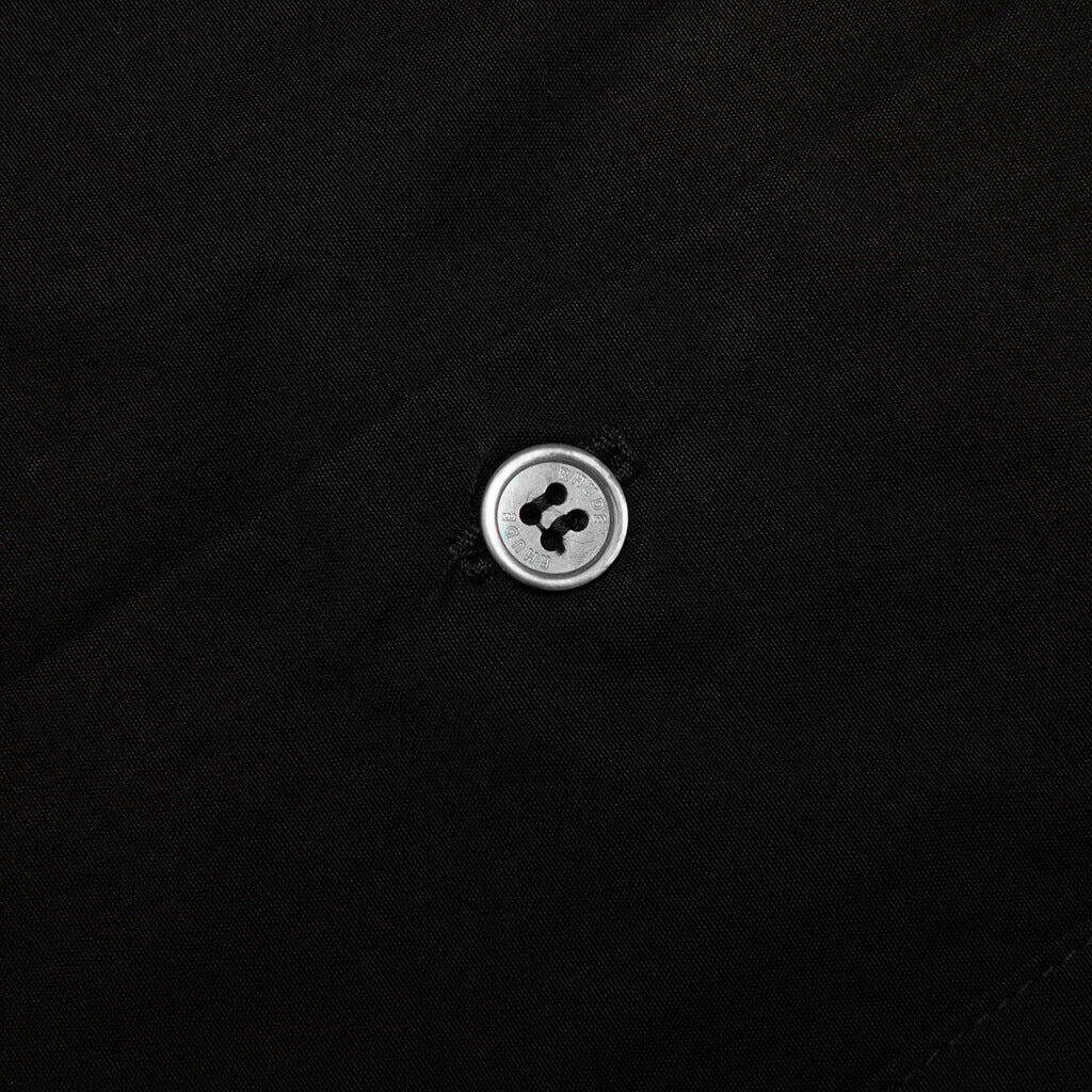 Camp Collar Logo Shirt - Black/White - Image 3