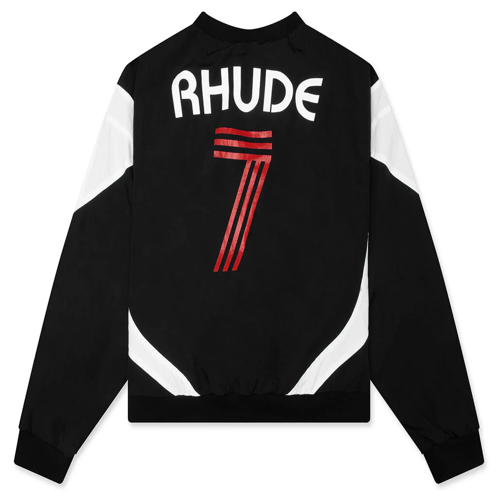 Lago Soccer Jersey Crewneck - Black/White/Red - Image 2