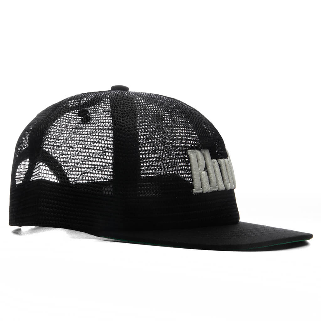 Rhude Logo Mesh Hat - Black/White - Image 3