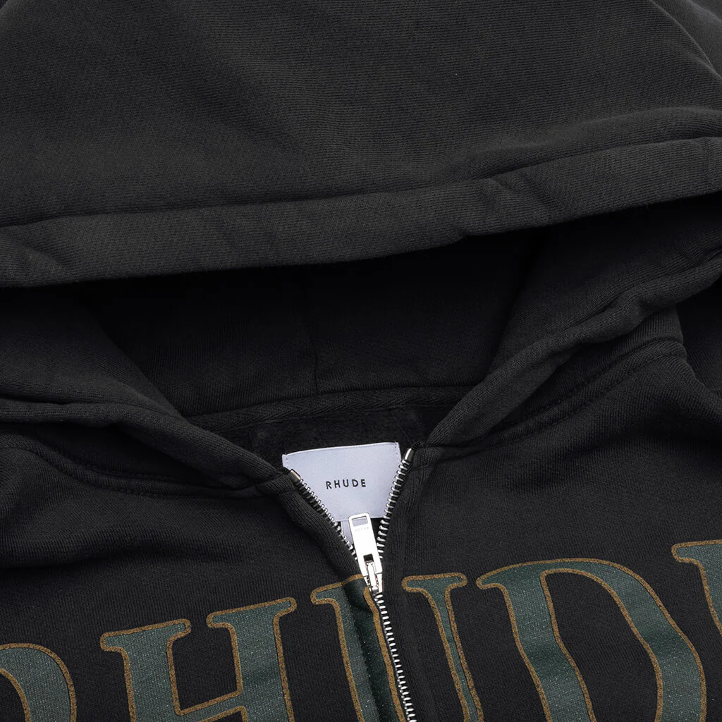 Monaco Regatta Full-Zip Hoodie - Vintage Black - Image 4