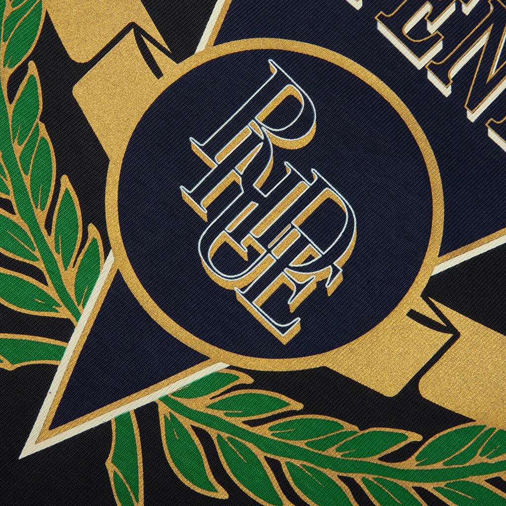Montenegro Regatta L/S Tee - Vintage Black/Navy/Green - Image 3