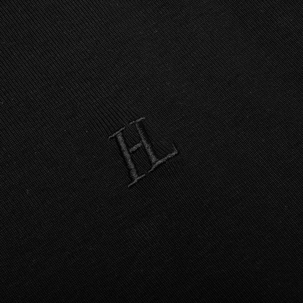 Rib Knit Logo Tee - Black - Image 4