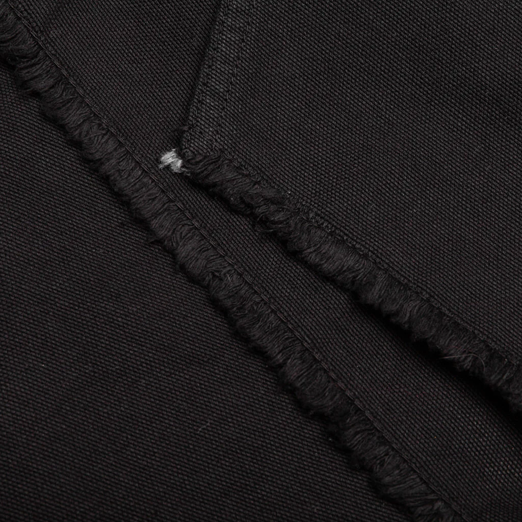 Butt Zipp Long Boxer Shorts - Black - Image 5