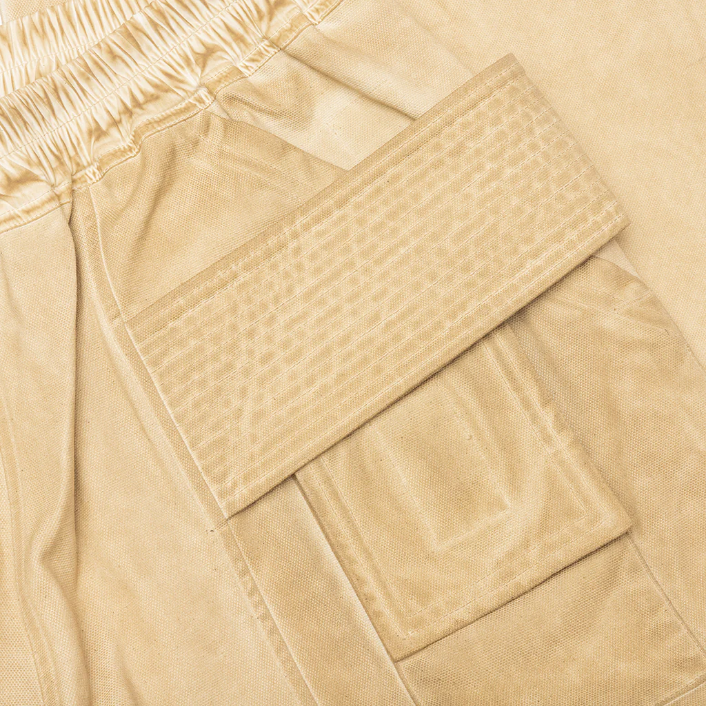 Creatch Wide Cargo Drawstring Pants - Pearl/Milk - Image 4