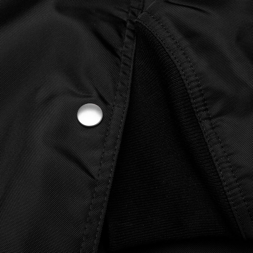 Jumbo Convertible Peter Padded Flight Bomber Jacket - Black - Image 3