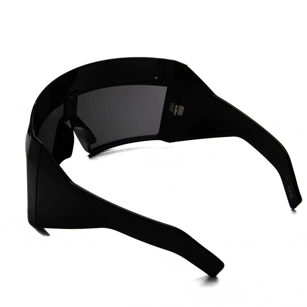 Rev Shiny Sunglasses - Black - Image 3