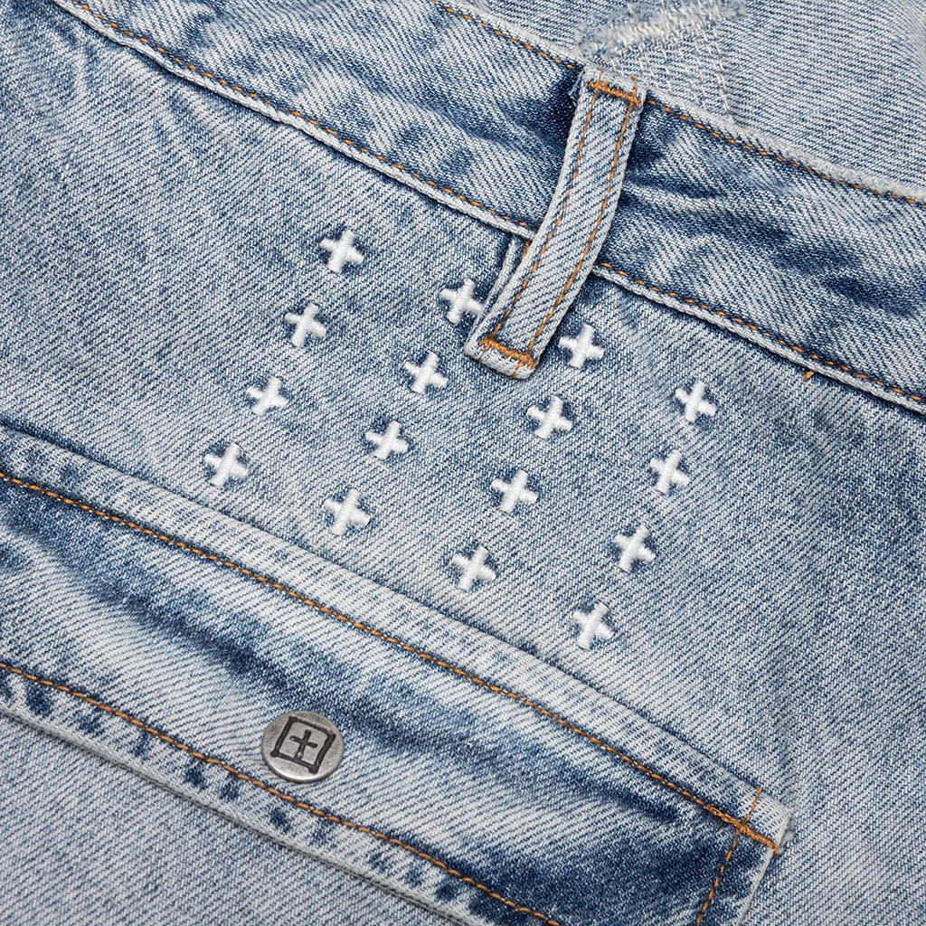 Riot Cargo Dynamo Pants - Denim - Image 5