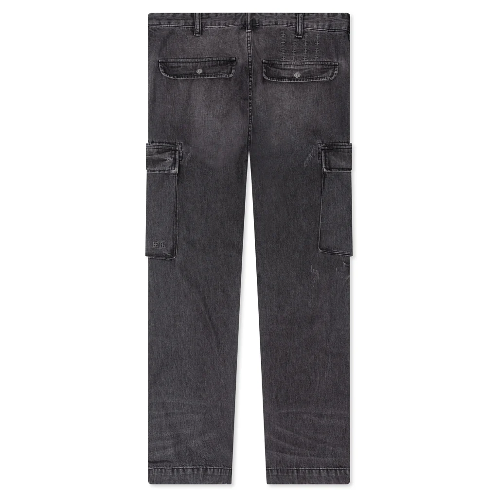 Riot Cargo Pants - Faded Black - Image 2
