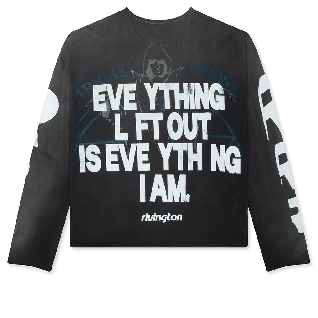 Left Out Enemy L/S Tee - Vintage Black - Image 2