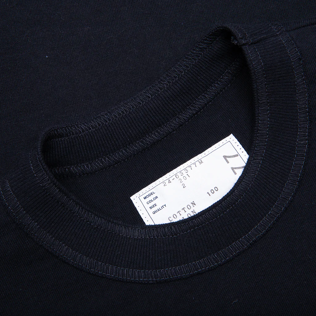 Cotton Jersey T-Shirt - Navy - Image 3
