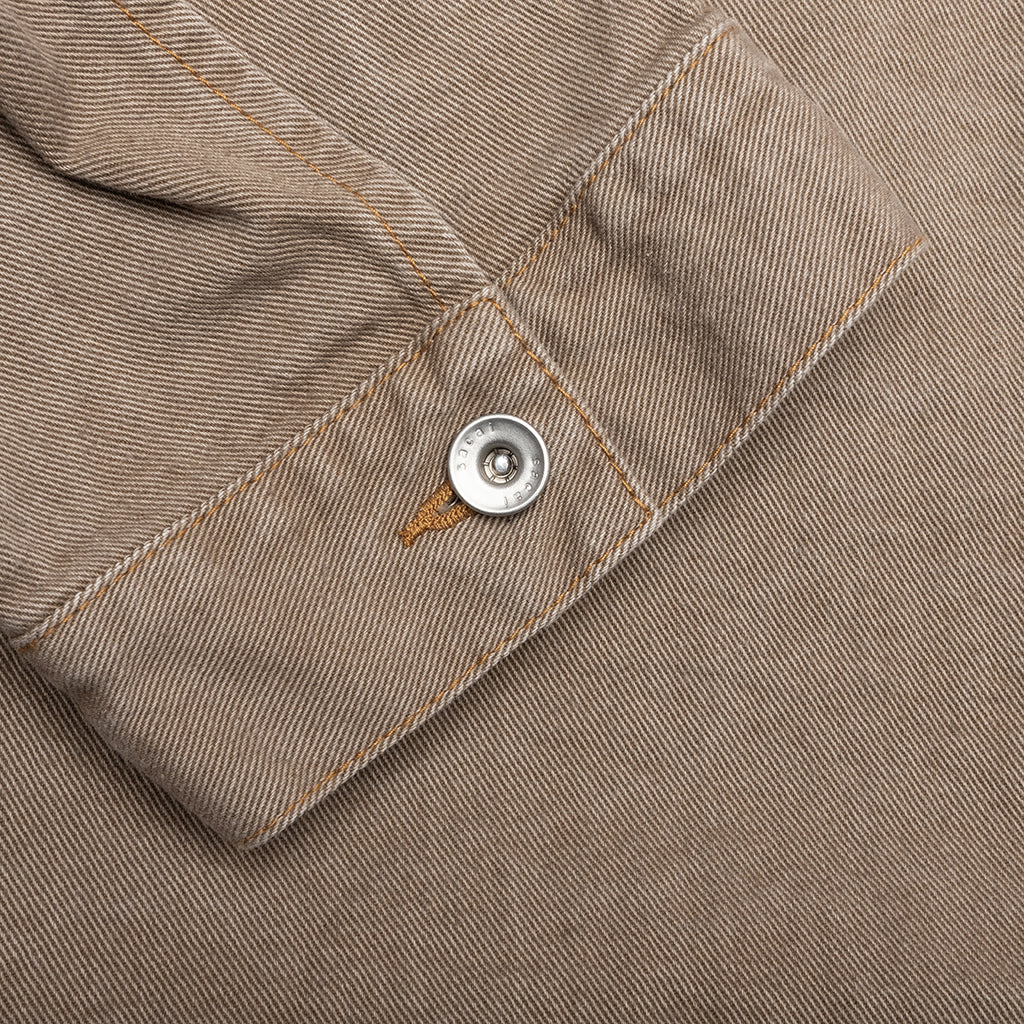 Denim Hoodie - Beige - Image 5