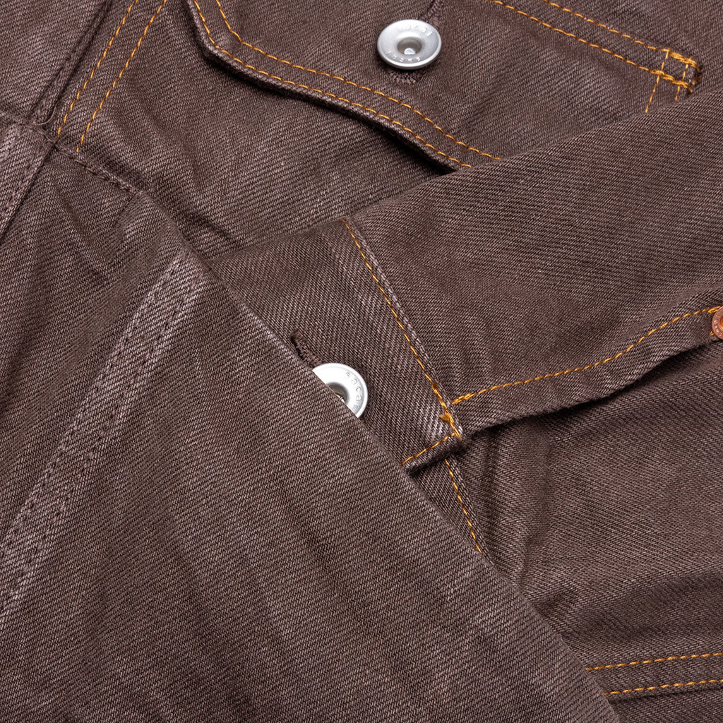 Denim Jacket - Brown - Image 4