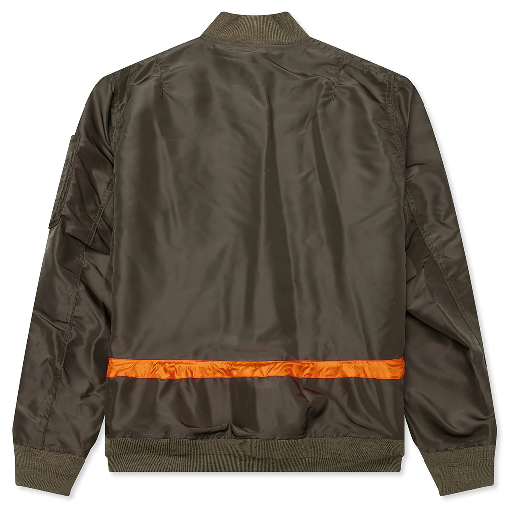 Nylon Twill Blouson - Khaki - Image 2
