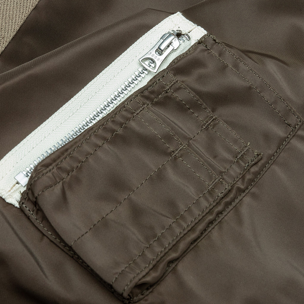 Nylon Twill Blouson - Khaki - Image 4