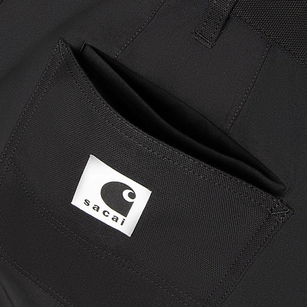 Sacai x Carhartt WIP Duck Pants - Black - Image 5