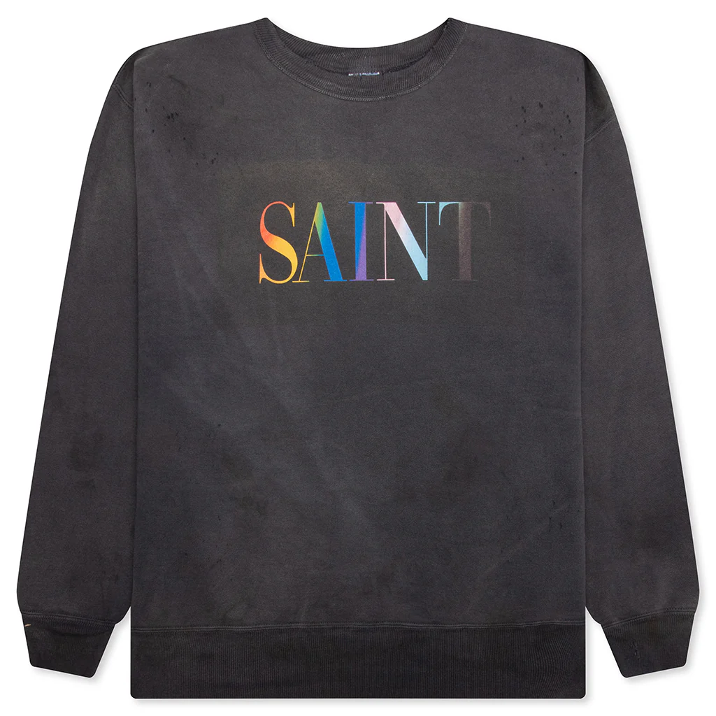 Rainbow Saint Crew Sweater - Black