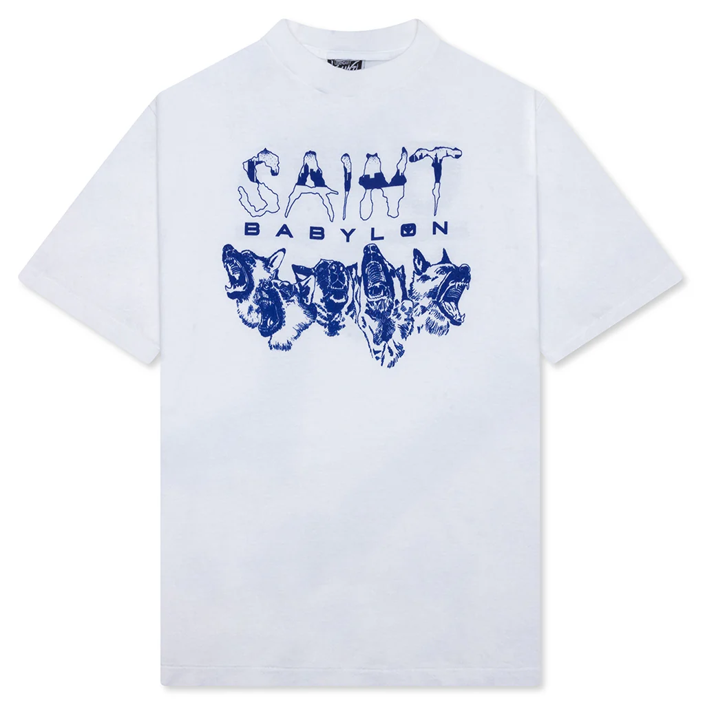 Saint M6 x Babylon Triple 6'x Dog S/S Tee - White