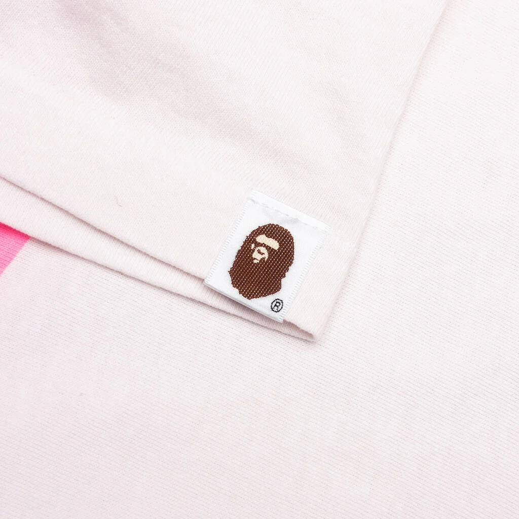 Saint M6 x Bape Handprint Genuine Nowhere Journey S/S Tee - White/Pink - Image 4