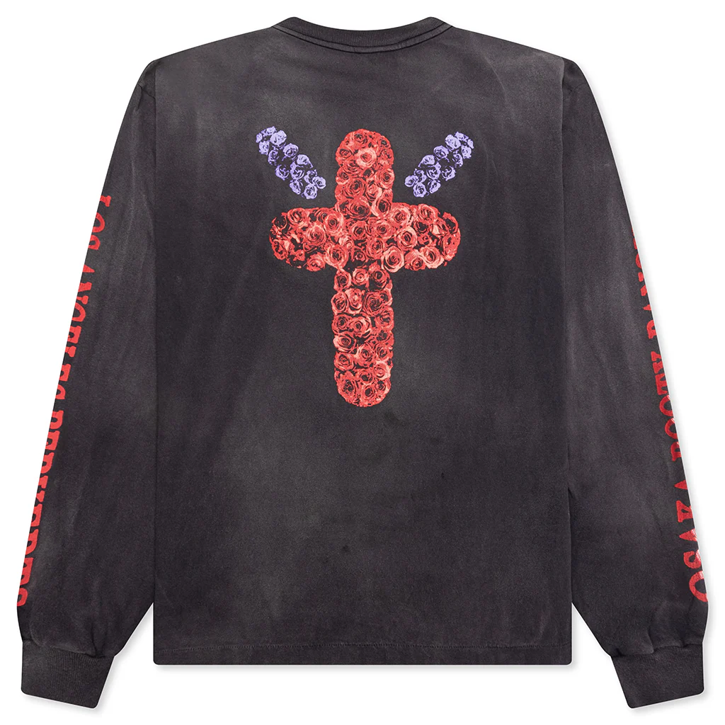 Saint Michael x Born x Raised Born Saint L/S Tee - Black - Image 2